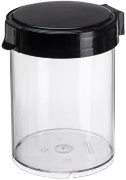 Plast Team Trockenvorratsdose Mary 2,0 Liter Oval Transparent/schwarz