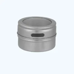 Fackelmann Magnetische Gewürzdose, Vorratsdose Mit Streuöffnungen, Aufbewahrungsdose Aus Edelstahl (Farbe: Silber/Transparent), Menge: 1 Stück -Küchenzubehör 33048ad9afbe4d721cbf2529adc8bc10