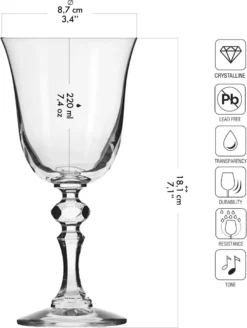 KROSNO Krista Kleine Rotweingläser, 6er-Set, 220 Ml 21 KROSNO Krista Kleine Rotweingläser, 6er-Set, 220 Ml -Küchenzubehör 3427006fb051c17bf5db21db1d8fa36f