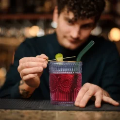 Relaxdays Vintage Trinkgläser 4er Set 300 Ml -Küchenzubehör 350d9ada22b8528f7b375fa1342b4f35