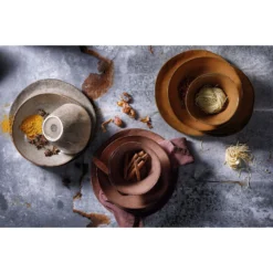 1 X Palmer Rustique Keramik Tafel Service Set 24 Tlg. 6 Pers. Rost -Küchenzubehör 35182c8e73a1d8299971ca842e218a32