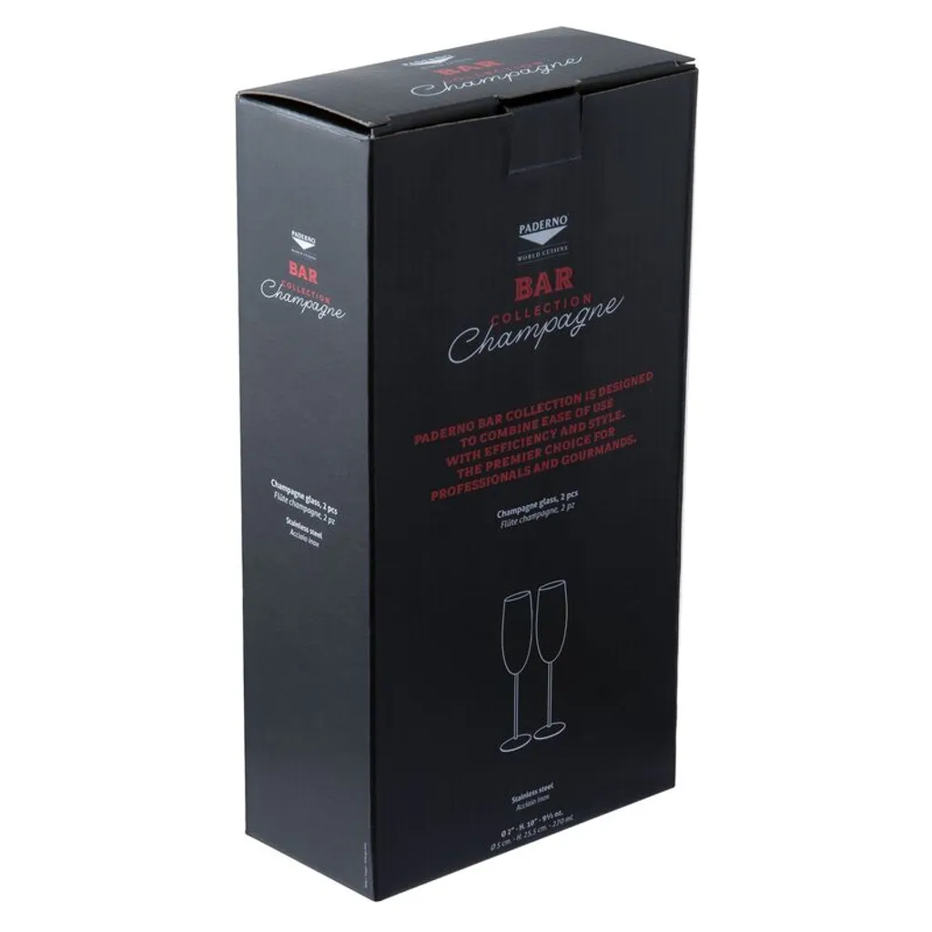 Sambonet Paderno Mixology Set 2 Champagnerflöten Gold 2 Sambonet Paderno Mixology Set 2 Champagnerflöten Gold – Bild 2