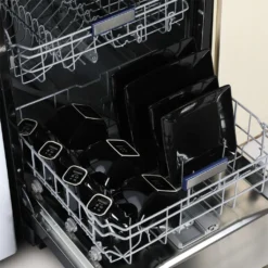 Vancasso Tafelservice »SOHO« 16-tlg. Porzellan Teller Set, Kombiservice Tafelset Mit Kaffeetassen, Müslischalen, Schwarz -Küchenzubehör 36383f8a9a56057309b647048f9e1eeb