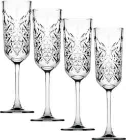 Pasabahce 440356 Timeless Sektglas, Sektkelch, 175ml, Glas, Transparent, 4 Stück -Küchenzubehör 3a54c6b6410942463594441e3e04e3fb