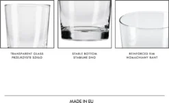 KROSNO Pure Wassergläser, 6er-Set, 250 Ml -Küchenzubehör 3b1ac516ae1ba8f5bbf0674b6abb1102