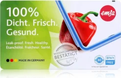 Emsa Clip & Close Frischhaltedosen 3er-Set á 0,55 L, Blau -Küchenzubehör 3d4fef3c17d3273bbdd5175ed66d1591 1