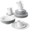 Retsch Kombi-Service Classico Porzellan Weiß Uni 30tlg