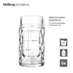 6er Set Maßkrug 0,5L Geeicht Halber Liter Bierkrug Bierglas Perfekt Geeignet Für Gastronomie 15 6er Set Maßkrug 0,5L Geeicht Halber Liter Bierkrug Bierglas Perfekt Geeignet Für Gastronomie -Küchenzubehör 3da49adcc7eb0c80c0ea82c338880c1d