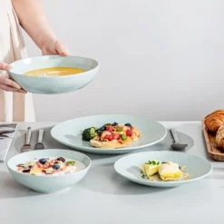 Tafelservice Steingut, Vancasso SABINE 32-teiliges Geschirrset, Modernes Kombiservice Für 8 Personen, Sesam Design -Küchenzubehör 3e5c5cd8799cf27950532ef73680e34d