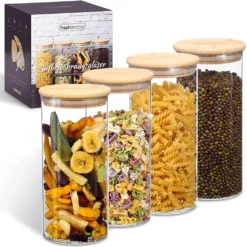 Fresh Master Premium Vorratsdosen Vorratsgläser Für Luftdichte Aufbewahrung I Vorteils Gläser Set (8 Teilig)