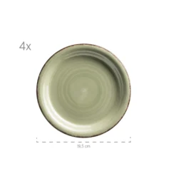 Mäser 931499 Lumaca Vintage Geschirr-Set Für 4 Personen, Handbemaltes Keramik Kombiservice, Steingut, Bunt, 16-teilig (1 Set) -Küchenzubehör 425c49a6a5cf9b0445866e4b24073a50