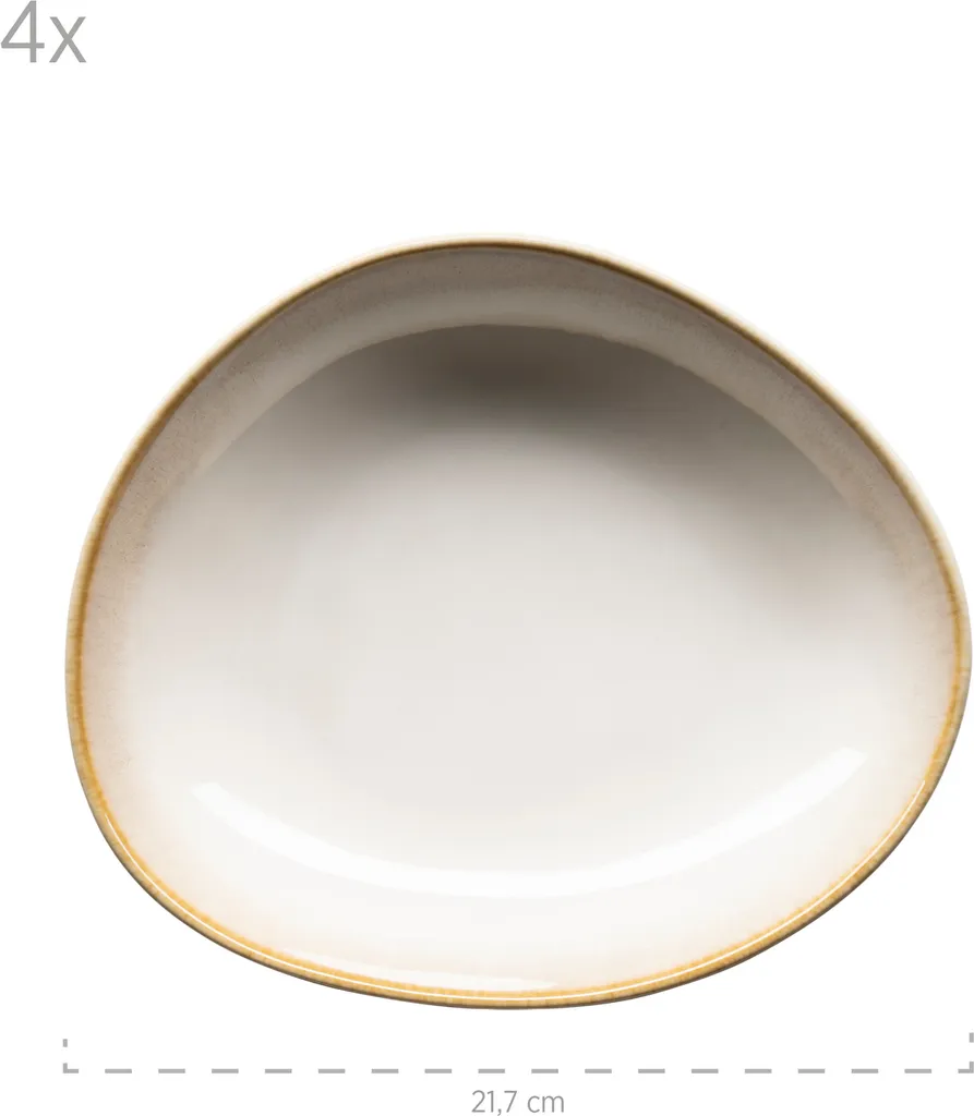 Mäser 931991 Kombiservice La Sinfonia Für 4 Personen, Steinzeug, Beige/creme-weiß (1 Set, 16-teilig) 3 Mäser 931991 Kombiservice La Sinfonia Für 4 Personen, Steinzeug, Beige/creme-weiß (1 Set, 16-teilig) – Bild 3