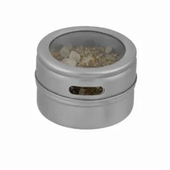 Fackelmann Magnetische Gewürzdose, Vorratsdose Mit Streuöffnungen, Aufbewahrungsdose Aus Edelstahl (Farbe: Silber/Transparent), Menge: 1 Stück -Küchenzubehör 4454ac12df30c95727a0d96139c64bc4