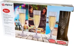 6er Set Kunststoff Champagner-Gläser Kristalleffekt 200ml / Ø6x22,5cm 10 6er Set Kunststoff Champagner-Gläser Kristalleffekt 200ml / Ø6x22,5cm -Küchenzubehör 4595d6c7d13f1d0222b6cf88797cc3f0
