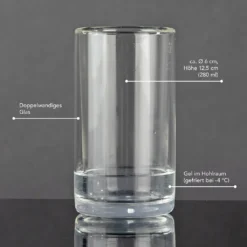 GOURMETmaxx Glas Selbstkühlend - 2er-Set Je 280 Ml -Küchenzubehör 45ae31862a33d8d912ebae3800e682a8