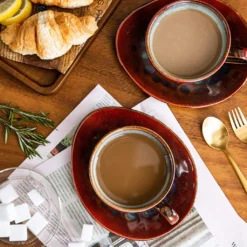 Vancasso Kaffeeservice »STARRY« 8-tlg Steinzeug Kaffeeset Mit Kaffeetasse, Untertasse -Küchenzubehör 45b2489dfce232c8f7911f1dcdc36e49