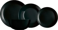Geschirr Luminarc 9311622 Schwarz Gehärtetes Glas (19 Pcs)