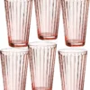 Ritzenhoff & Breker Longdrinkglas "LAWE" 400 Ml Rosa 6 Stück