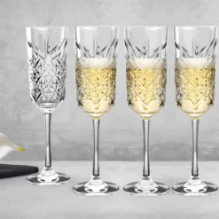 Pasabahce 440356 Timeless Sektglas, Sektkelch, 175ml, Glas, Transparent, 4 Stück -Küchenzubehör 4959c6845a90ed3c70d245e1184888c1