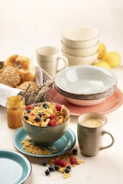 Mäser 931876 Tafelservice Lumaca Für 6 Personen, Steinzeug, Olivegrün (1 Set, 18-teilig) -Küchenzubehör 49dcbe748890718ee0bac57f81d337e3