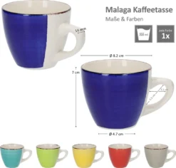 18tlg Kaffeeservice Malaga Kaffee Tee-Gedeck 6Pers Kaffeetassen Dessertteller Abstrakt Handbemalt 9 18tlg Kaffeeservice Malaga Kaffee Tee-Gedeck 6Pers Kaffeetassen Dessertteller Abstrakt Handbemalt -Küchenzubehör 4a8ff27a7143646c28d21a19b3f04755