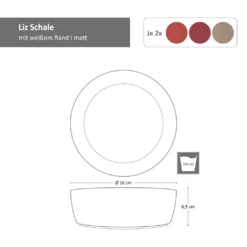 Liz 18tlg Frühstücksset Für 6 Steingut Sand Rot Terracotta Schale Teller Becher 11 Liz 18tlg Frühstücksset Für 6 Steingut Sand Rot Terracotta Schale Teller Becher -Küchenzubehör 4d62b77fca55bb5cd7bed95bddb5ce1f