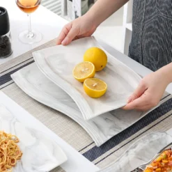 MALACASA, Serie Flora, 32 Tlg. Marmor Porzellan Geschirrset Kombiservice Tafelservice Mit 6 Schalen, 6 Dessertteller, 6 Suppenteller, 6 Speiseteller, 6 Becher Und 2 Rechteckige Servierplatte 16 MALACASA, Serie Flora, 32 Tlg. Marmor Porzellan Geschirrset Kombiservice Tafelservice Mit 6 Schalen, 6 Dessertteller, 6 Suppenteller, 6 Speiseteller, 6 Becher Und 2 Rechteckige Servierplatte -Küchenzubehör 4ebb4d4ccc632ff85b9c2e7bdc1fe465