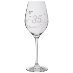 Swarovski Weinglas 360 Ml - 35-jähriges Jubiläum -Küchenzubehör 50cd77f65fda6566241f07b57e943994
