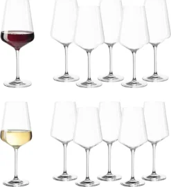 Leonardo Weinglas 12er Set PUCCINI Rotwein 6er Set Und Weißwein 6er Set Gläserset 069554 + 069553 -Küchenzubehör 50fa54dede417a7832a1e3a94e20b423
