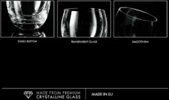 KROSNO Elite Whiskygläser, 6er-Set, 300 Ml -Küchenzubehör 5152f7d84958a700b8b732737c854344