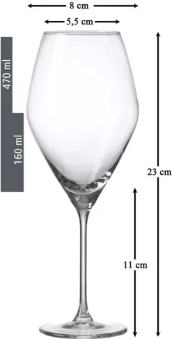 Ritzenhoff & Breker Rotweinglas Salsa 6er Set, Weingläser, Glas, Klar, 470 Ml, 811254 -Küchenzubehör 515813e2f0a2aaf99e6ab1b065aa254b