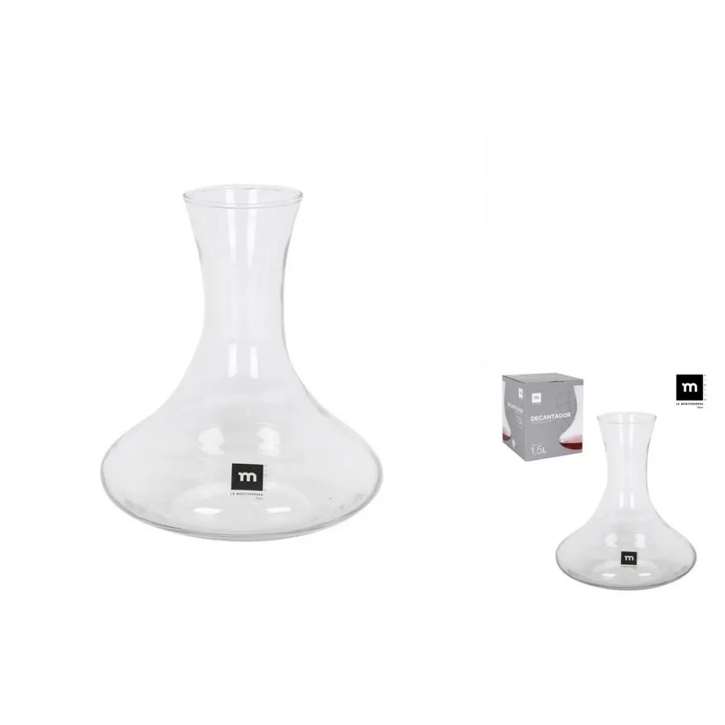 Weinkaraffe Aus Glas La Mediterránea Rustik (1,5 L) 3 Weinkaraffe Aus Glas La Mediterránea Rustik (1,5 L) – Bild 3