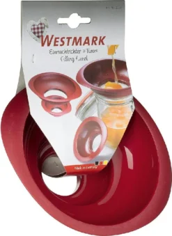 Westmark 1155 2270 Einmachtrichter 'Twix', Rot, 2-teilig (1 Set) -Küchenzubehör 52aff602e1f5946927b942f04733e99e