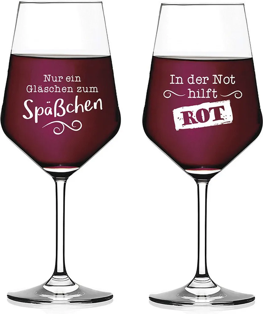 Gilde Weingläser Mit Spruch 2er Set 1 Gilde Weingläser Mit Spruch 2er Set