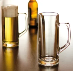 Borgonovo 12002620 Reno Bierseidel, Bierkrug, Bierglas, 645ml, Mit Füllstrich Bei 0,5l, Glas, Transparent, 6 Stück -Küchenzubehör 5513b8cd6e2fe886fa483f7d6fe657f4