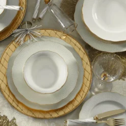 Kütahya Porselen Ilay 24 Teile Porzellan Geschirr Set Gold BNILY24Y2520 -Küchenzubehör 55c423788ca3c6ea1beaf04edc31f9b9