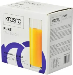 KROSNO Hohe Wassergläser, 6er-Set, 200 Ml -Küchenzubehör 55cce8337c3efa4a9ef100306c2cf2fc