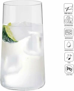 KROSNO Avant-Garde Longdrinkgläser, Set Von 6, 540 Ml -Küchenzubehör 56983246c2ec80ac203ff478a52beaea