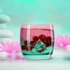 Trinkgläser Rosa-Türkis Aus Glas Bunt Set 6 Stück 200ml (max.320ml) Wassergläser -Küchenzubehör 5704bacbb71c4e6558a9ff5b19a488d4