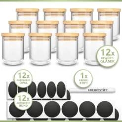 PORADA 12 Stapelbare Gewürzgläser Set 150ml Glasbehälter Mit Deckel Aufbewahrung Küche Gewürzdosen Vorratsdosen Glas Mit Deckel Aufbewahrungsgläser Küchenorganisation Aufbewahrung… 16 PORADA 12 Stapelbare Gewürzgläser Set 150ml Glasbehälter Mit Deckel Aufbewahrung Küche Gewürzdosen Vorratsdosen Glas Mit Deckel Aufbewahrungsgläser Küchenorganisation Aufbewahrung… -Küchenzubehör 579a6c32486d18a6ee9d02bf54f1ae6f