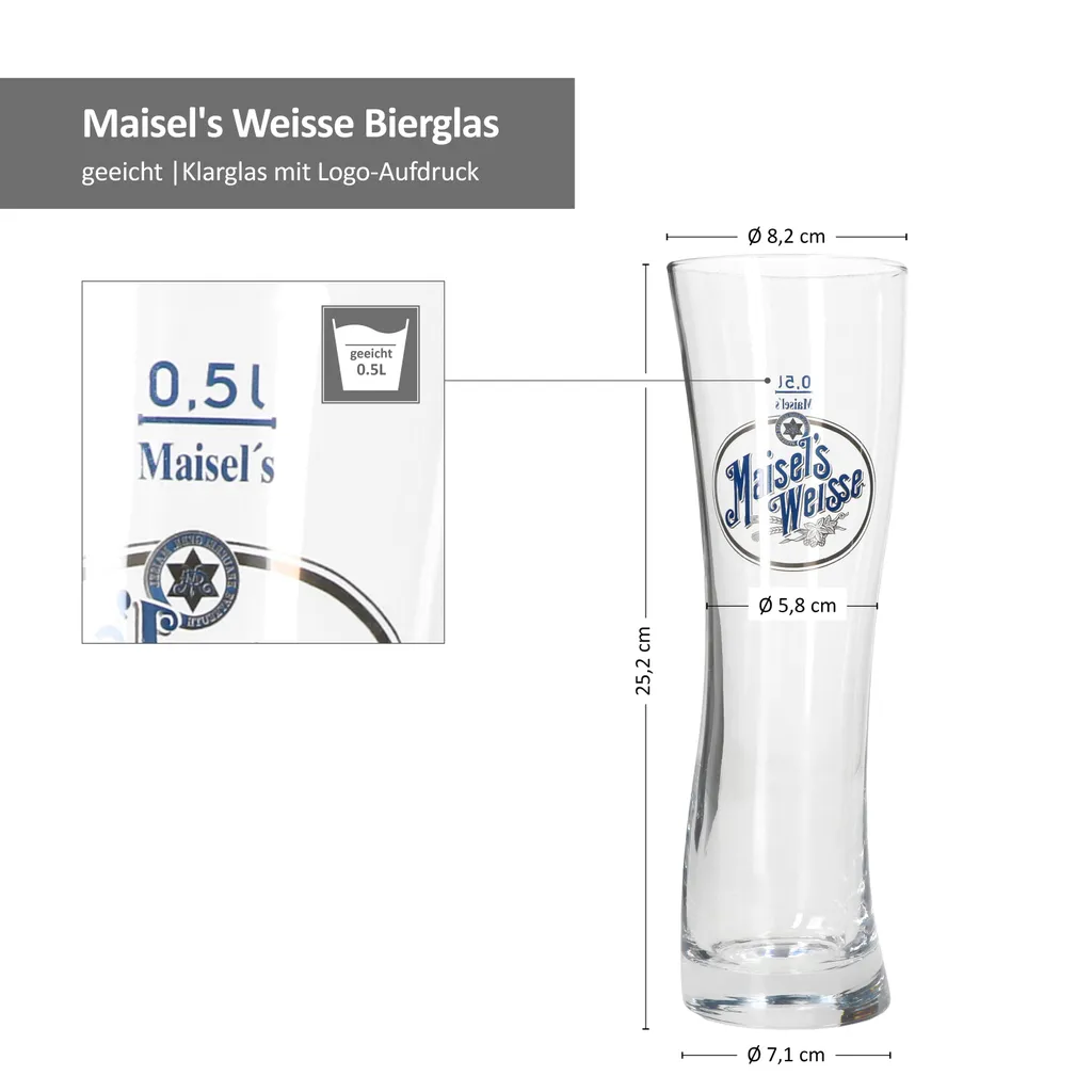 Van Well 6x Maisel’s Weisse Weizenbiergläser 0,5L Geeicht Hefe Weißbierglas Beer 6 Van Well 6x Maisel’s Weisse Weizenbiergläser 0,5L Geeicht Hefe Weißbierglas Beer – Bild 6