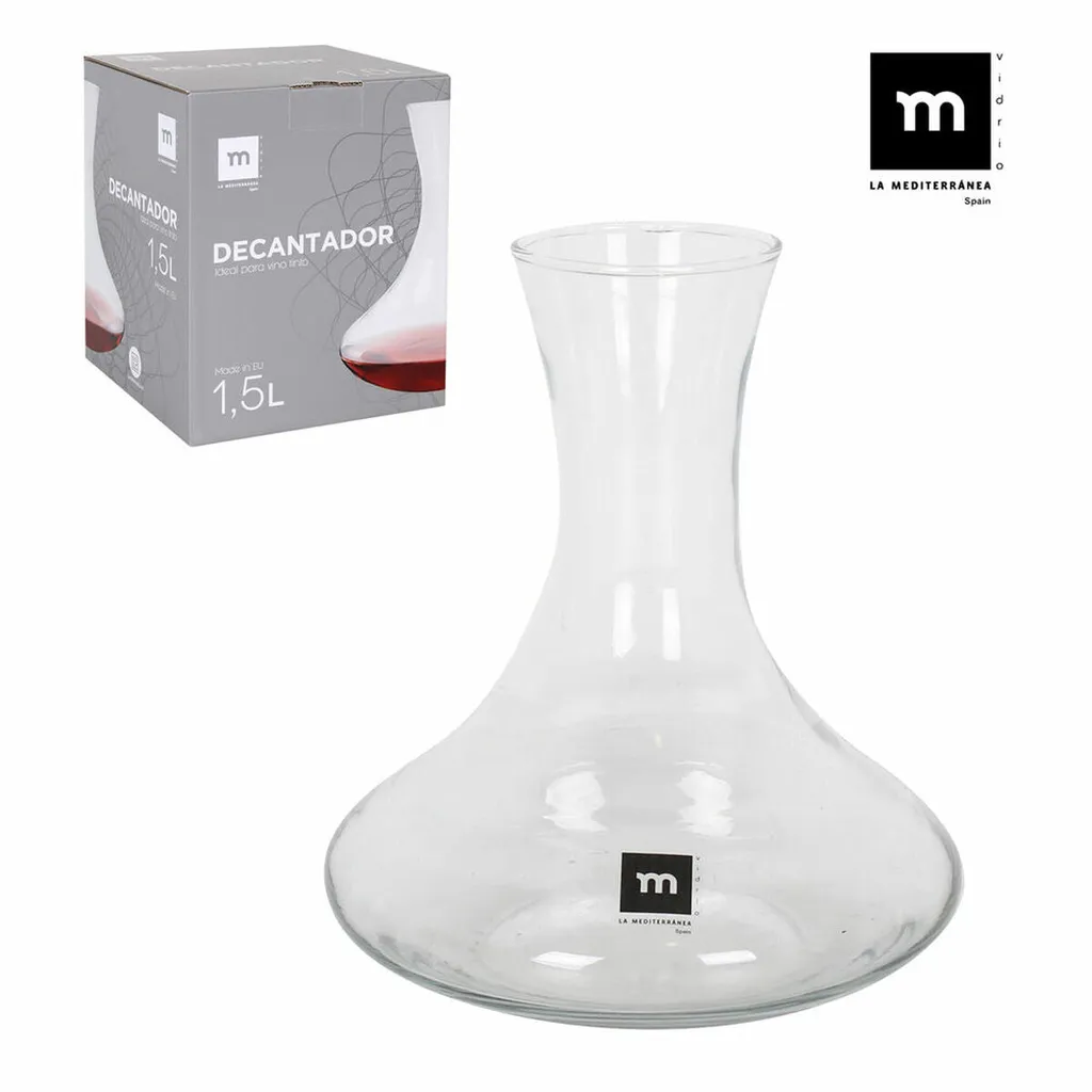 Weinkaraffe Aus Glas La Mediterránea Rustik (1,5 L) 1 Weinkaraffe Aus Glas La Mediterránea Rustik (1,5 L)
