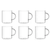 LEONARDO 030537 Novo Teeglas Mit Henkel, Borosilikatglas, 570 Ml, 10,3 Cm, Klar (6er Pack)
