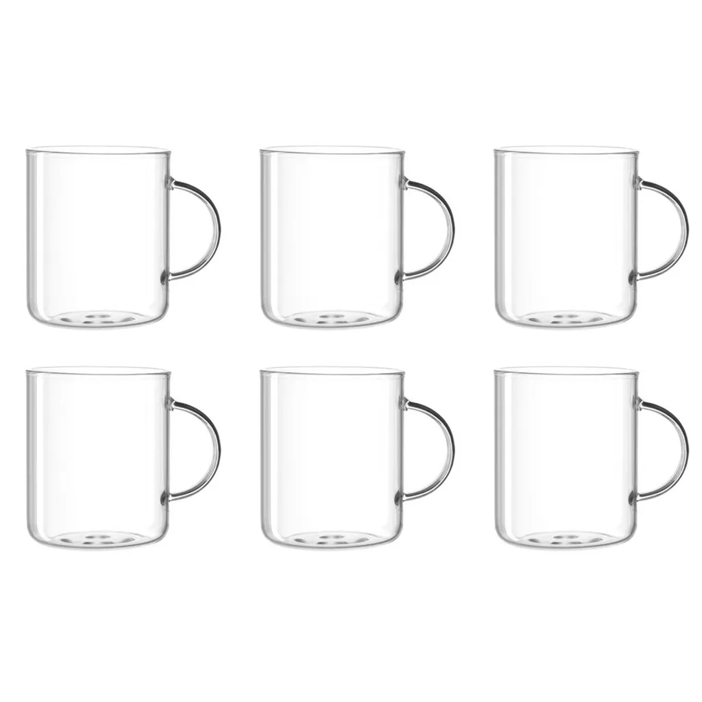 LEONARDO 030537 Novo Teeglas Mit Henkel, Borosilikatglas, 570 Ml, 10,3 Cm, Klar (6er Pack) 1 LEONARDO 030537 Novo Teeglas Mit Henkel, Borosilikatglas, 570 Ml, 10,3 Cm, Klar (6er Pack)