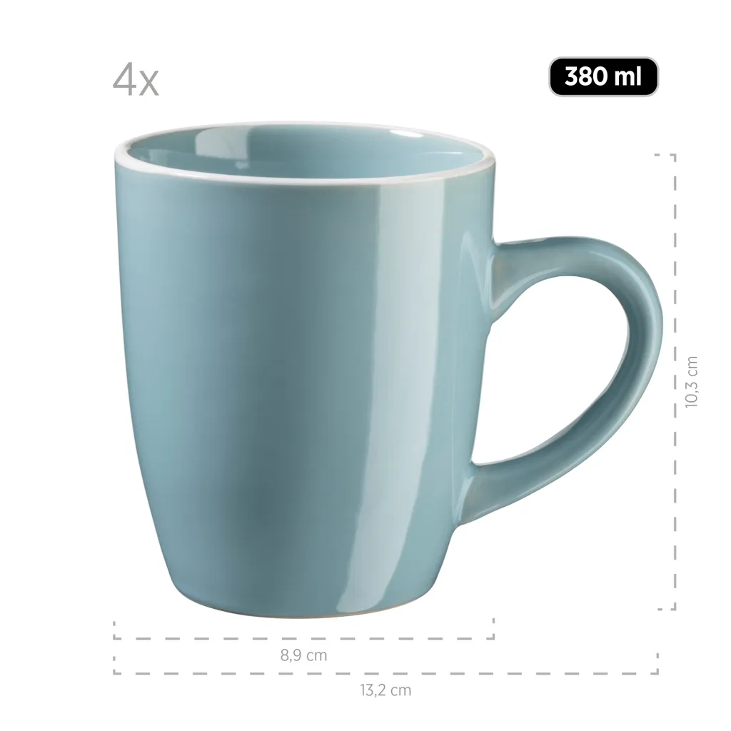 Mäser 931770 Kombiservice Elissa Für 6 Personen, Steinzeug, Türkis (1 Set, 24-teilig) 11 Mäser 931770 Kombiservice Elissa Für 6 Personen, Steinzeug, Türkis (1 Set, 24-teilig) – Bild 11