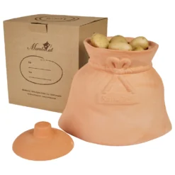 Mambocat Kartoffeltopf Linda Terrakotta Vorrats-Dose Deckel Aufbewahrung Gemüse-Topf Natural -Küchenzubehör 5f37a6e7ff21dbd77be03441f54d4f2c