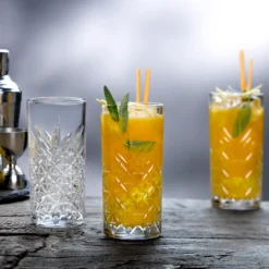 Pasabahce Timeless 520205 Longdrink Glas Wassergläser Kristall Design 4´er Set Transparent 365 Ml -Küchenzubehör 5f83ee33b401c706dddc5413ed80a8ca