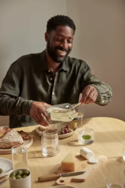 AARKE Karaffe Mit Rührlöffel Nesting Carafe Und Mixing Spoon Kristallglas 1,1L -Küchenzubehör 5fe1981c2c1bdc0b38c51204bdf1a598