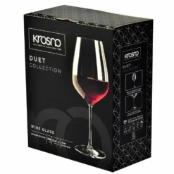 KROSNO Rotweingläser Pinot Noir | Set Von 2 | 700 ML | Kristallglas | Duet Kollektion | Ideal Für Zuhause, Restaurants Und Empfänge | Spülmaschinenfest -Küchenzubehör 610717c08db6c51e69a9ad471867f442