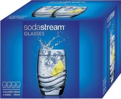 Sodastream Trinkglas 4er-Pack, Passend Zu Sodastream-Glaskaraffen -Küchenzubehör 61840cf9cd39087b7b54d3c4338713a6